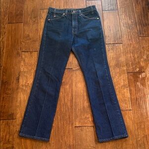 Levi's Blue Denim Jeans with Orange Tab Tan Label